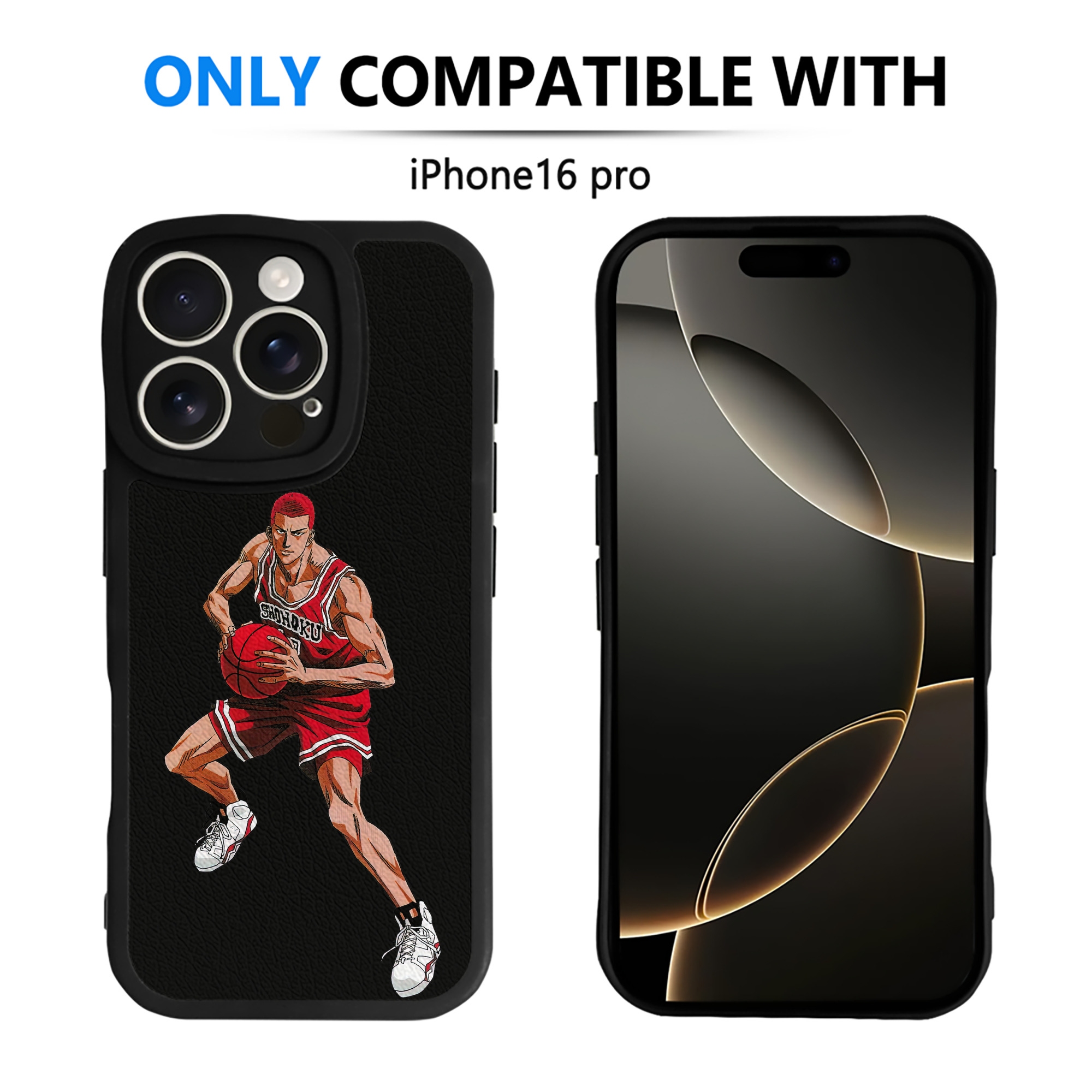 （画像用） SLAM DUNK／スラムダンク 【iPhone 16シリーズ対応】シリコンスマホケース（レザー調） 材質：シリコン